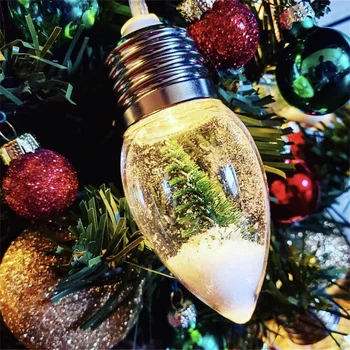 Glob De Zăpadă Șir De Lumini De Crăciun, Ghirlande, Ornamente 6 Led-Pom De Crăciun Zână Ghirlande De Lumini Pentru Petrecerea De Craciun Hoem Decor