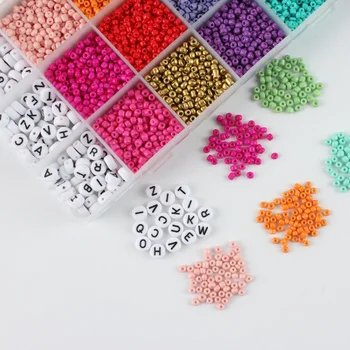 3mm Sticlă cehă Margele de Semințe Cutie Set Cristal Farmecul Margele Pentru Bijuterii a Face Copii lucrate Manual DIY Bratara Cercei Accesorii 2021 0
