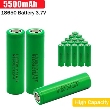 2021 Nou Original 18650 5500mAH Baterie 18650 Capacitate Mare de Curent Baterii Reincarcabile cu Litiu Pentru Lanterna Lămpi 0