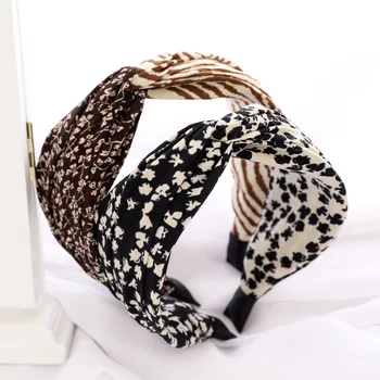 Leopared Model Zebra Cruce Hairband Bentita pentru Femei Fete Accesorii de Par