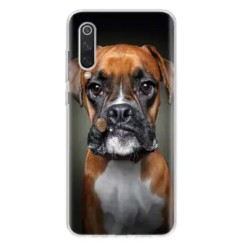 Boxer Câine Telefon Caz Pentru Xiaomi Redmi Note 10 9 8 9 10 9A 9C 8 8T 7 6 5 Pro 7A 8A 6A 4X S2 K20 K30 Acoperi Coque