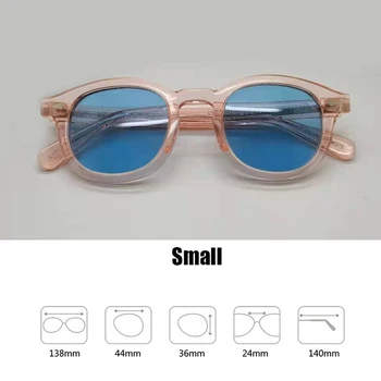 Albastru de Noapte Viziune Ochelari de Oameni Johnny Depp Polarizat ochelari de Soare pentru Femei Brand de Lux Acetat Cadru LEMTOSH Ochelari de Calitate Superioară