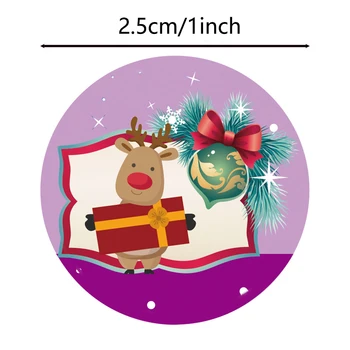 100-500PCS Crăciun Fericit, Moș Crăciun Autocolant Decor DIY Ambalaj Cadou Decor de Crăciun pentru Copii Vă Mulțumesc Sigiliu Eticheta de 1 inch