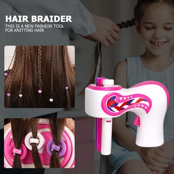 Automat Hair Braider Pentru Fete DIY Coafura poftă de mâncare Împletitură Instrument Electric de Trei Strand Leagă Împletitură de Păr Dispozitiv Hair Braider