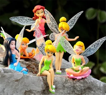 1BUC Flying Fairy Flori DIY Miniatură Înger Alb Realiste Elegant Drăguț Auto Desktop Tort Decorare Grădină Sculptura Ornament