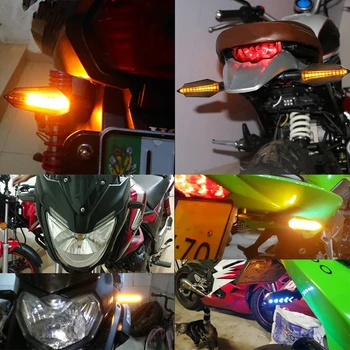 A CONDUS Motociclete Flasher semnalizatoare de Lumină lampă de Semnalizare Pentru KAWASAKI Z125 ER-5 ER6N EX250R GPZ500S EX500R NINJA H2 H2R