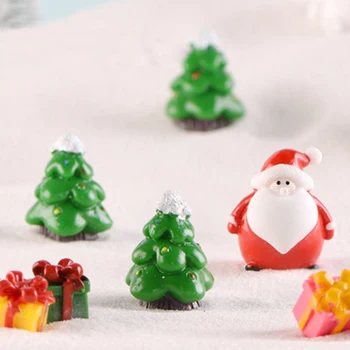 Zână Grădină de Jucării, Moș Crăciun, om de Zăpadă, pom de Crăciun Ornamente Mici Statuie Figurine Meserii Crăciun Xmas Decor Acasă 1 BUC
