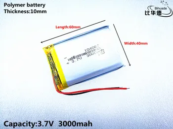 5pcs/lot 3.7 V 3000mAh 104060 Litiu-Polimer Li-Po, li-ion Reîncărcabilă de celule de Baterii Pentru Mp3 MP4 MP5 GPS PSP