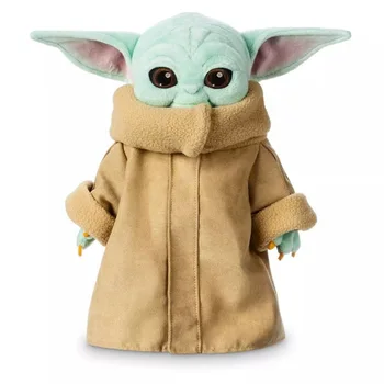 Disney 30cm Copilul Yoda Păpuși de Pluș pentru A-i Apăra Peluche Copil Grogu Acțiune Figura Jucării Drăguț Jucărie de Pluș pentru Băiatul Copii Cadou de Crăciun