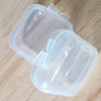 5pcs/Lot Vânzare Fierbinte Transparent Portabil cu carcasa din Plastic Dopuri de urechi Cutie pentru Accesorii Șurub de Călătorie Mini Mici Cutii de Depozitare