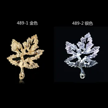 20pc/lot Varietate coreea drăguț luminoase de culoare de aur frunze pandantiv gol farmec pentru frizură Accesorii Bijuterii DIY montaj manual