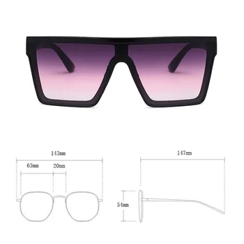 RBROVO 2022 ochelari de Soare Barbati Supradimensionate Pătrat Bărbați Ochelari Retro Ochelari de Femei/Barbati Designer de Epocă Gafas De Sol Mujer UV400