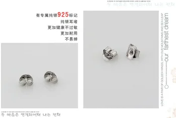 2019 Versiunea Coreeană Noi Bijuterii Argint 925 Dopuri De Urechi Accesorii Pentru Saci De Plastic De 100 De Cercei Pentru Femei Barbati