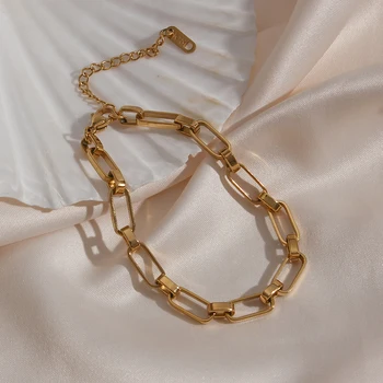 Super-Trendy Dreptunghiulară Împletit din Oțel Inoxidabil Placat cu Aur, rezistent la apa Tarnish Cadouri Cadouri Bracelfor Fete și Femei