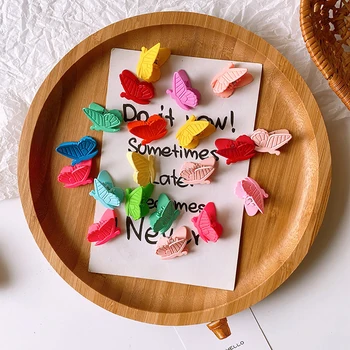 20buc 3D Fluture Clipuri de Păr de Culoare Amestecat Copii Fată Păr Gheare Mini Agrafe Agrafe Prindere Pălării, Accesorii Coafura