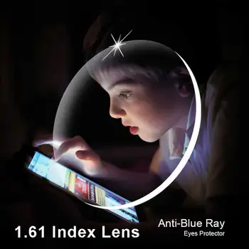 Anti-Blue Ray Obiectiv 1.61 Singură Viziune Miopie Miopie Baza De Prescriptie Medicala Lentile Optice Pentru Protectia Ochilor Ochelari De Citit