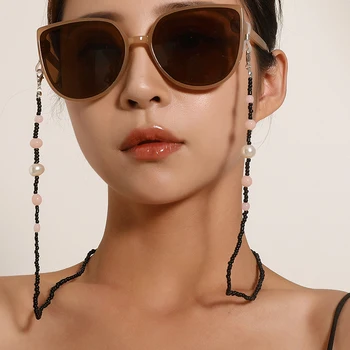 Moda Ochelari de Citit Lanțul se Blochează Masca Lanț Retro Margele de Ochelari de vedere ochelari de Soare pentru Femei Ochelari Cablul de Gât Curea Șir de uzură Ochi