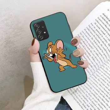 RUICHI Cartoom-Pisica-Tom-Mouse-ul-JERRYS Caz de Telefon Pentru Samsung Galaxy S10 S20 S21 Nota 10 20Plus Ultra Shell 1