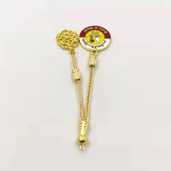 Aur Qatar Insigna Pandantiv cadou de Ziua Națională Emblemă Națională Tasbih accesoriu ciucure 1