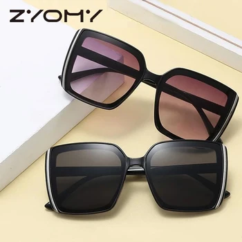 Q Mare Cadru de Formă Pătrată ochelari de Soare pentru Femei brand de Moda Designer de Stil Retro Multicolors Eyeware UV400 Lunetele de soleil 1