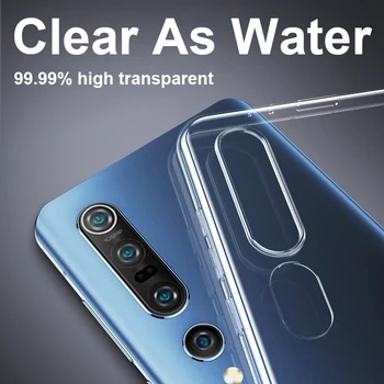 Original Clare Caz Moale Pentru Xiaomi Mi A1 A2 A3 10 9 8 Lite 9T Pro Silicon Transparent Caz Pentru Mi 8 9 Se Nota 10 Max 2 3 Slim 1