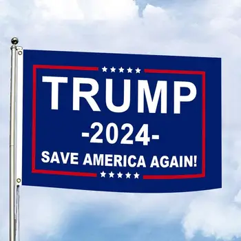 Donald Atuuri Banner Flag Pentru 2024 De Alegere A Președintelui Suport Trump 2024 Ia Steagul Americii Spate Pavilion Cu 2 Garnituri De Alama 1