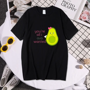 Tricou femei Harajuku Avocado Vegan tricou femei Drăguț 90 Tricou de Vara Kawaii Grunge Sus Teuri de sex Feminin Ullzang Funny T-shirt 2