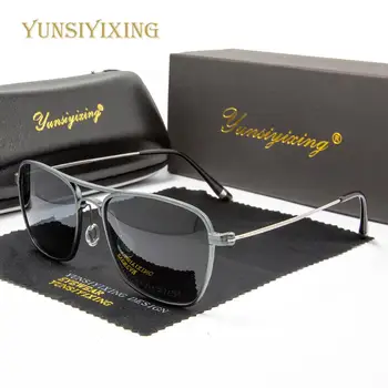 YUNSIYIXING Polarizat ochelari de Soare pentru Bărbați Aluminiu Magneziu Ochelari de Soare Vintage de Conducere Ochelari de Bărbați Accesorii gafas de sol 6502 2