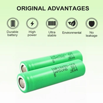 ALEAIVY 18650 Baterie Reîncărcabilă Litiu Nou Original INR1865025R 3.7 v 2500mah 18650 battey Pentru baterii 2