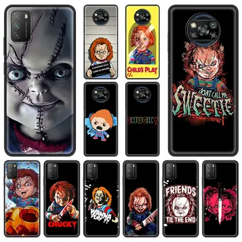 Film de groaza Chucky Dragoste drăguț Telefon Caz Pentru Xiaomi Mi Poco X3 NFC M3 F3 Nota 10 Lite 11 Ultra 10T Pro 5G 9T Moale Capac Negru 2