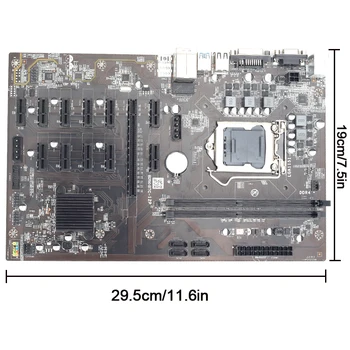 B250 Miniere Placa de baza PCIe X1 PCI-E X16 mining rig BTC ETH Pentru asus LGA1151 USB3.0 SATA3 PROCESOR Intel, placa Grafică Minieră Miner 2