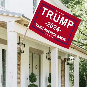 Donald Atuuri Banner Flag Pentru 2024 De Alegere A Președintelui Suport Trump 2024 Ia Steagul Americii Spate Pavilion Cu 2 Garnituri De Alama 2