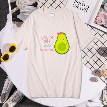 Tricou femei Harajuku Avocado Vegan tricou femei Drăguț 90 Tricou de Vara Kawaii Grunge Sus Teuri de sex Feminin Ullzang Funny T-shirt 3