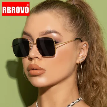 RBROVO 2021 Lux Pătrat ochelari de Soare pentru Femei Brand Designer de Ochelari Femei/Bărbați Retro Ochelari de soare Femei Vintage Gradient Oculos Feminino 3