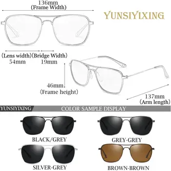 YUNSIYIXING Polarizat ochelari de Soare pentru Bărbați Aluminiu Magneziu Ochelari de Soare Vintage de Conducere Ochelari de Bărbați Accesorii gafas de sol 6502 4