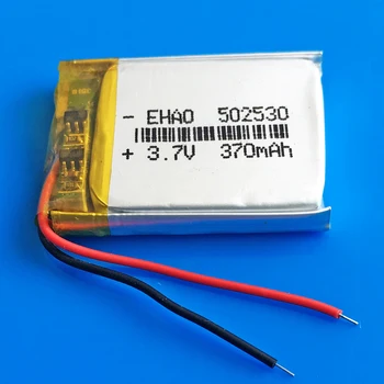 502530 3.7 V 370mAh acumulatori lipo baterie li-polimer baterie cu litiu pentru MP3 MP4 GPS DVD bluetooth recorder e-book foto 4