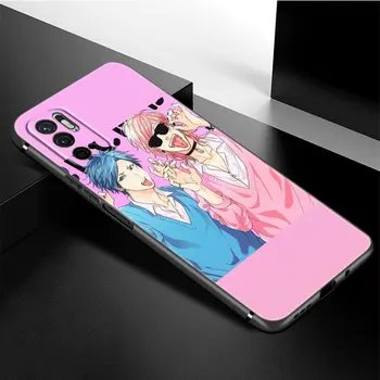Anime Yarichin Curva Club Silicon Telefon Caz Pentru Xiaomi Redmi Note 10 9 Pro Max 10 9 8 8A 7 Pro 9 9C 9A 9T 10T Capac negru 4