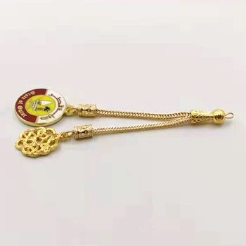 Aur Qatar Insigna Pandantiv cadou de Ziua Națională Emblemă Națională Tasbih accesoriu ciucure 4