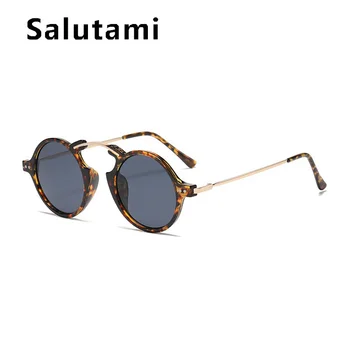 Unic pod mic, rotund ochelari de soare pentru femei brand de lux gradient de ochelari de soare vintage aliaj pilot uv400 ochelari 4