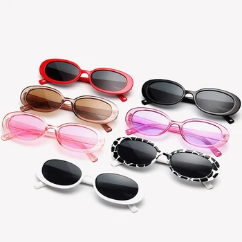 LeonLion 2021 Mici ochelari de Soare Retro Femei Roz Oval Ochelari de vedere Pentru Femei/Barbati de Brand Designer de Ochelari Doamnelor Lentes De Sol UV400 4