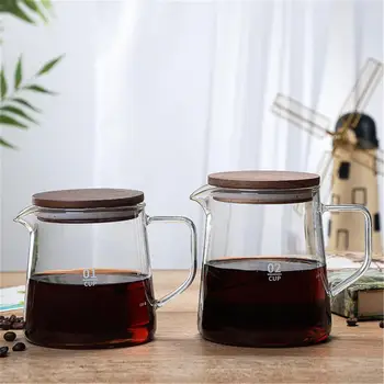 Ibric de cafea 300/500 Ceainic de Sticlă Rezistente la Căldură Ceai Infuser Oala de Lapte cu Flori Set de Ceai Puer Ceainic de Sticlă Oală de Ceai de uz Casnic Teaware 5