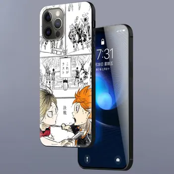 TPU telefon Mobil Coajă Pentru iPhone 11 12 Pro Max X XS XR 7 8 6 6S Plus SE20 12mini Haikyuu Atacuri Anime Capacul din Spate Coajă Coque 5