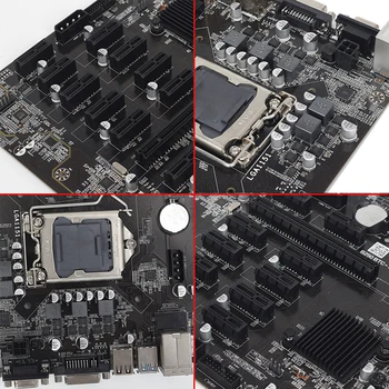 B250 Miniere Placa de baza PCIe X1 PCI-E X16 mining rig BTC ETH Pentru asus LGA1151 USB3.0 SATA3 PROCESOR Intel, placa Grafică Minieră Miner 5