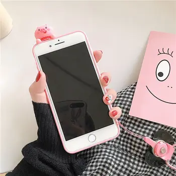 De lux 3D amuzant nas de porc Roz silicon telefon caz pentru Xiaomi Redmi 5 Plus 5A 6 6A Nota 4 4X 5 6 7 8 Pro acoperi cadou coque
