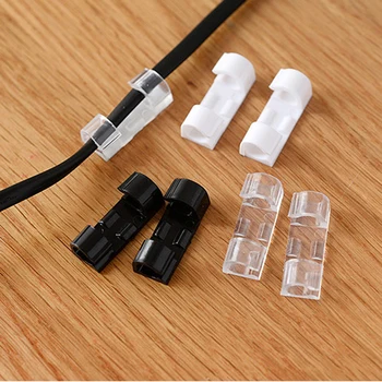 20 Buc Cablu Cablu Cleme De Plastic Autoadezive Clemă Organizator De Reparare