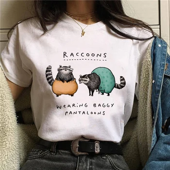 Femeile Harajuku Cockatiels Papagal de Imprimare T-shirt de Vară de Moda de Desene animate Amuzant Tricou Lady Casual cu mâneci Scurte, Haine de sex Feminin
