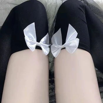 Drăguț Arc Lolita Șosete Moi De Catifea Coapsa Inalta Ciorapi Femei Lenjerie Sexy Anime Cosplay Medias De Mujer Genunchi Ridicat Ciorapi