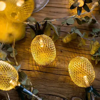 1,5 M 3M Fier de Ananas LED Șir de Lumini Alimentat de la Baterie Lumini de Basm Decor de Crăciun Lampa Pentru Interior Dormitor Grădină Terasă