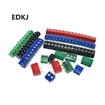 5PCS 4 culoare mulțime KF301-5.0-2P KF301-3P KF301-4P Teren 5.0 mm cu Pin Direct 2P 3P 4P Șurub PCB Conector Bloc Terminal