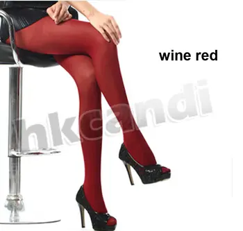 Dresuri de vin roșu Opac Picior ciorapi ciorapi